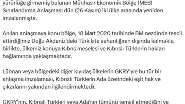 Türkiye'den GKRY Uyarısı