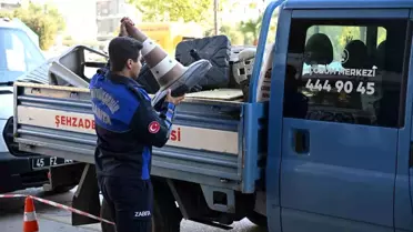 Manisa'da Kaldırım İşgallerine Yönelik Denetim