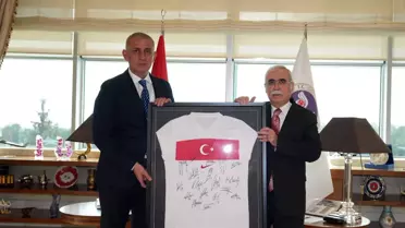 TFF Başkanı Hacıosmanoğlu Anayasa Mahkemesi'ni Ziyaret Etti