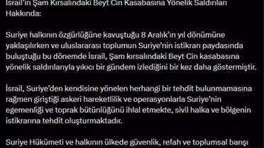 Dışişleri'nden İsrail Saldırısına Tepki