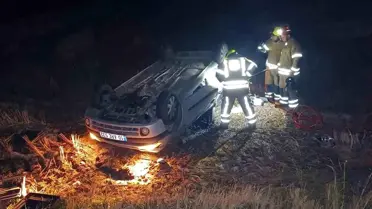Balıkesir'de Tek Taraflı Trafik Kazası