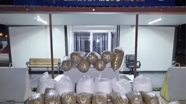 Pazarcık'ta 449 kg Kaçak Tütün Ele Geçirildi