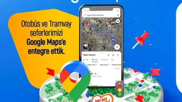 Kayseri'de Akıllı Ulaşım Dönemi: Toplu Taşıma Verileri Google Maps'te