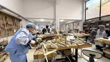 Çorum'da Kadınlar için Ahşap Tasarım ve Mobilya Atölyesi Açıldı