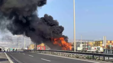 Mersin'de Tanker Yangını