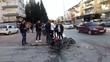 Manavgat'ta Trafik Kazası: Motosiklet Sürücüsü Yaralandı