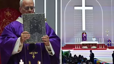 Papa 14. Leo Volkswagen Arena'da yaklaşık 4 bin kişilik ayini yönetti