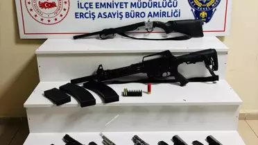 Erciş'te Ruhsatsız Silah Operasyonu