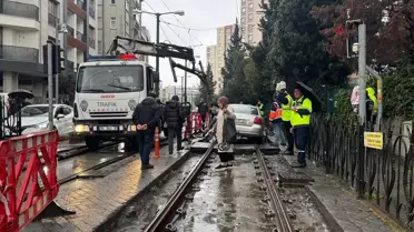 Zeytinburnu'nda Tramvay Seferleri Aksadı