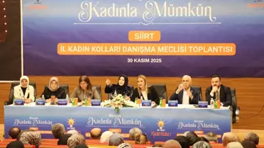 AK Parti Genel Merkez Kadın Kolları İnsan Hakları Başkanı Gerçek Tekin, Siirt'te konuştu Açıklaması