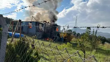 Bilecik'te Bağ Evinde Yangın