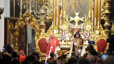 Papa 14. Leo'dan Ermeni Katedraline Dua Ziyareti