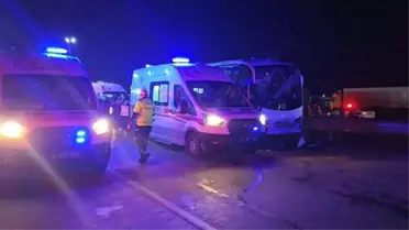 Merzifon'da Zincirleme Kaza: 23 Yaralı