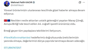 Maraş Çöreği AB Tescili Aldı