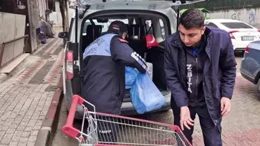 Sultangazi'de Zincir Market Denetlendi: Kedinin Tuvalet İkazı Ürünlere İhtiyaç Giderildi