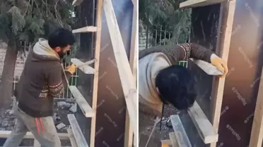 Ustanın yaptığını fark eden müteahhitin tepkisi sert oldu: Bunların içinde insan yaşıyor