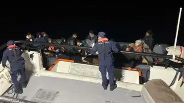 Bodrum Açıklarında 31 Göçmen Kurtarıldı
