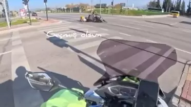 Bursa'da Motosiklet Kazası