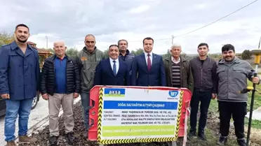 Köprübaşı'nda doğalgaz için ilk kazma vuruldu