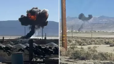 ABD'de F-16 savaş uçağı düştü