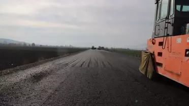 Amasya'da İlk Sıcak Asfalt Uygulaması