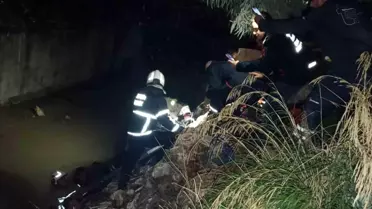 Hatay'da Su Kanalına Düşen Yaralı Kurtarıldı