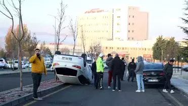Nevşehir'de Kaza: Otomobil Takla Attı