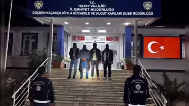 Hatay'da 6 Kaçak Göçmen ve 3 Organizatör Tutuklandı