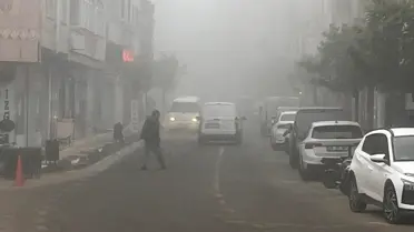 Hayrabolu'da Sis Ulaşımı Olumsuz Etkiledi