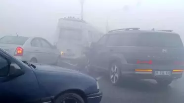 Iğdır'da Sis Nedeniyle Zincirleme Kaza