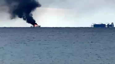 Kaş'ta Lüks Tekne Yangını