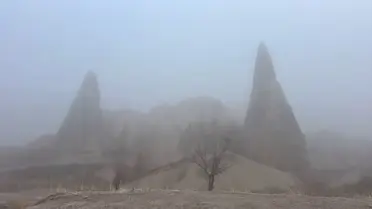 Kapadokya'da Sis Manzarası