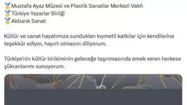 2025 Kültür ve Turizm Ödülleri Sahiplerini Buldu