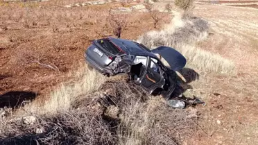 Mardin'de Kaza: Araç Devrildi, Sürücü Yaralandı