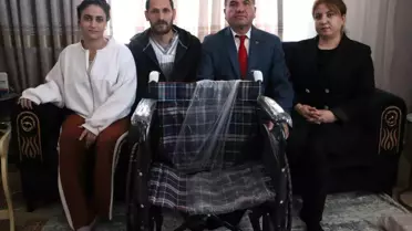 MHP Sur'dan Engelli Ailelere Tekerlekli Sandalye Desteği