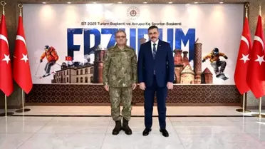 Orgeneral Tokel'den Vali Çiftçi'ye Ziyaret