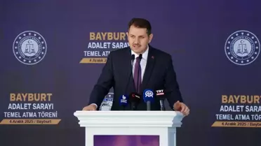 Adalet Bakanı Tunç, Bayburt Adalet Sarayı temel atma töreninde konuştu Açıklaması