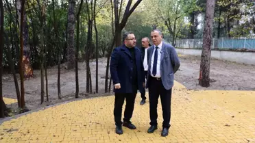 Başkan Balaban Emekli Kafe'de çalışmaları yerinde inceledi