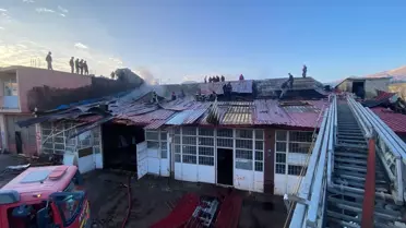 Tatvan'da Yangın Korkuttu