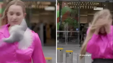 Canlı yayında martı saldırısına uğrayan kadın muhabir kanlar içinde kaldı