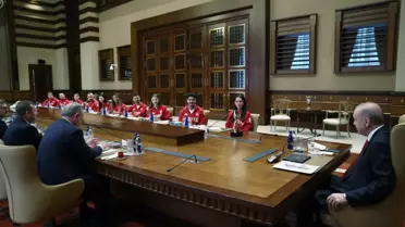 Cumhurbaşkanı Erdoğan, sporcuları kabul etti