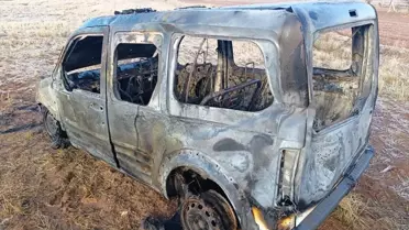 Hüyük'te yangın: Otomobil küle döndü