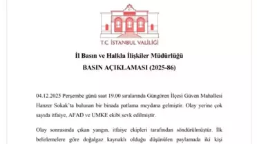 Güngören'de 6 katlı binada patlama: 2 yaralı