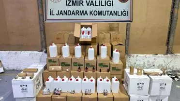 İzmir'de Kaçak Alkol Operasyonu