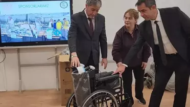 Kütahya'da Engellilere Tekerlekli Sandalye Yardımı
