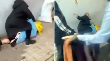 Sancaktepe'de yürek sızlatan görüntü! Zabıtalara ''Yeter'' diye yalvardı