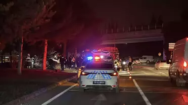 Karabük'te otomobil, refüjdeki ağaca çarpıp ters döndü: 1 ölü