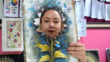 Muş'ta Kadınlar Kağıt Rölyef Kursuyla Ekonomiye Katkı Sağlıyor