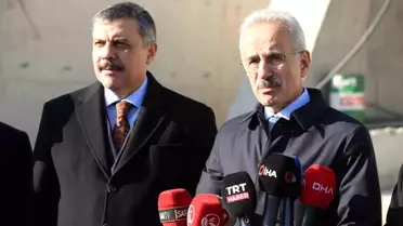 Ulaştırma ve Altyapı Bakanı Uraloğlu: '2026 yılının ilk yarısı içerisinde tüneli hizmete açmış olacağız'
