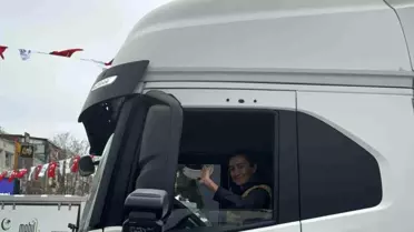 Yardım konvoyuna 'kadın eli' değdi